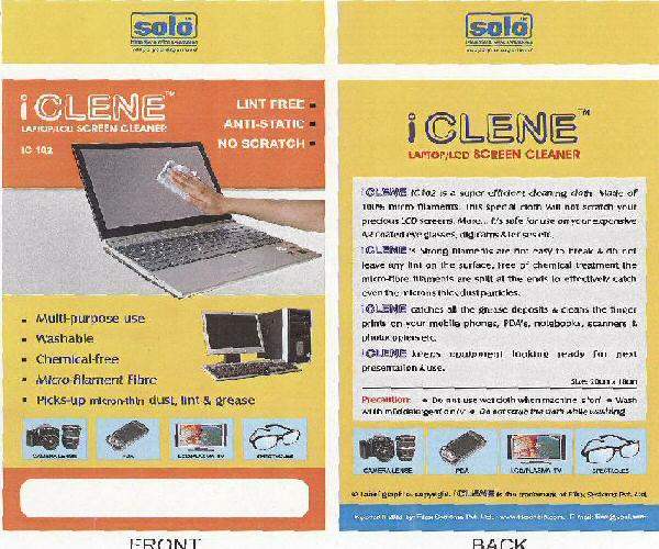 I Clene With Lable Device mark 1683289 Trademark
