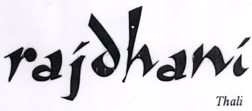 Rajdhani Thali Device mark 1884387 Trademark