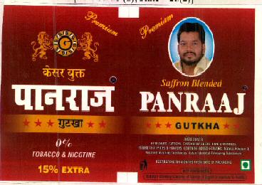 Premium Saffron Blended Panraaj Gutkha Device mark 2896419 Trademark