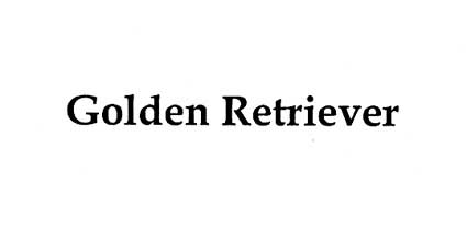 Golden Retriever Device mark 1997329 Trademark