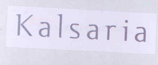 Kalsaria Device mark 1742766 Trademark