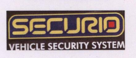 Securio Vehicle Security System (label) Device mark 1421737 Trademark