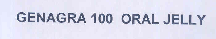 Genagra 100 Oral Jelly (label) Device mark 1760792 Trademark