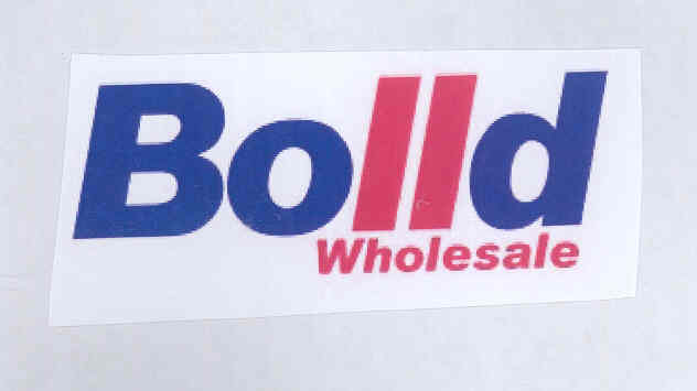 Bolld Wholesale (label) Device mark 1698747 Trademark