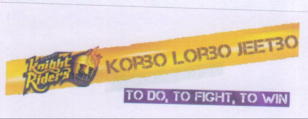 Knight Riders Korbo Lorbo Jeetbo Device mark 2182012 Trademark