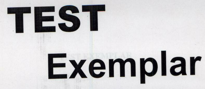Test Exemplar (label) Device mark 1416313 Trademark