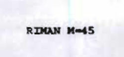 Riman M - 45 Device mark 1021123 Trademark