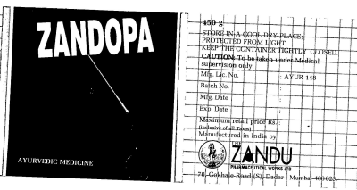 Zandopa Device mark 836970 Trademark