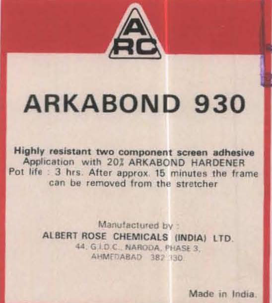 Arkabond 930 (label) Device mark 1517816 Trademark