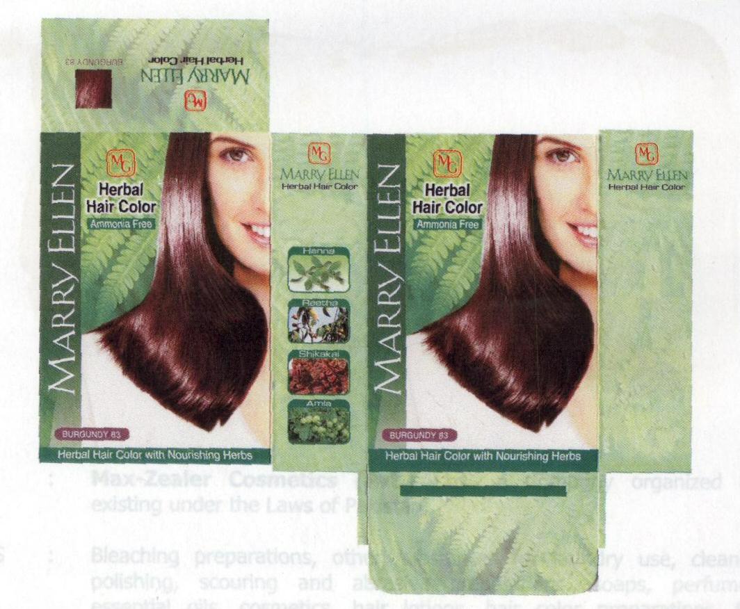 Marry Ellen (label) Device mark 1509946 Trademark
