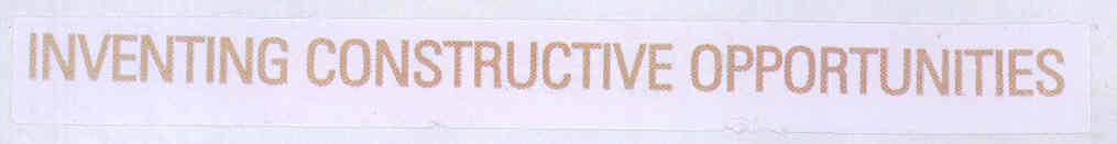Inventing Constructive Opportunities (label) Device mark 1769765 Trademark