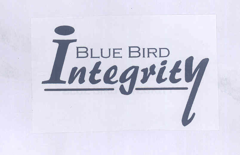 Blue Bird Integrity (label) Device mark 1775020 Trademark