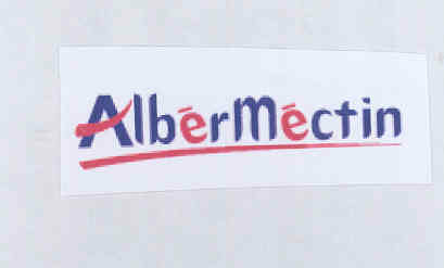 Albermectin (label) Device mark 1696083 Trademark