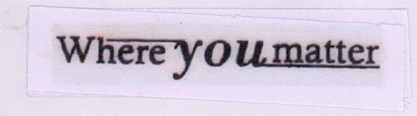 Where You Matter (label) Device mark 1788880 Trademark
