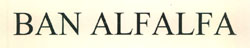 Ban Alfalfa Device mark 2658920 Trademark