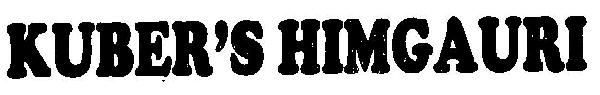 Kuber's Himgauri (label) Device mark 2591554 Trademark