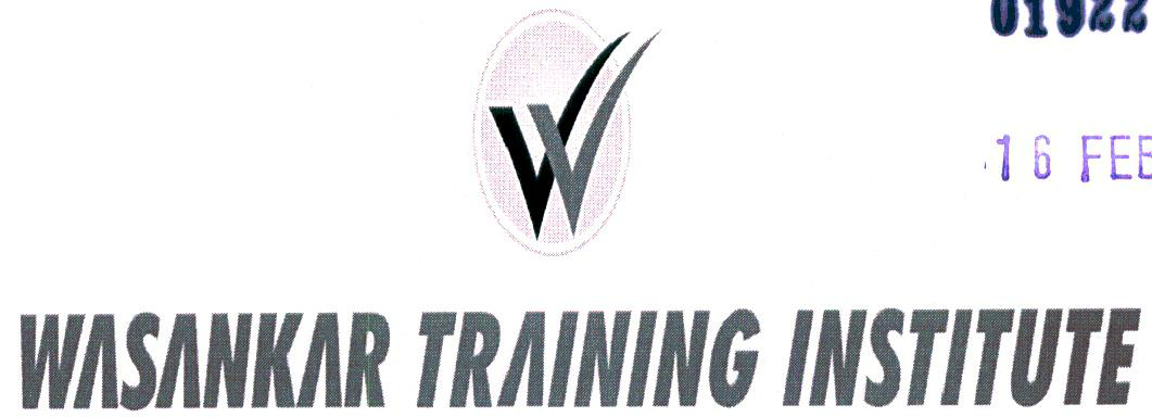 Wasankar Training Institute Device mark 1922575 Trademark
