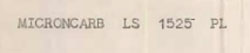 Microncarb Ls 1525 Pl Device mark 706856 Trademark