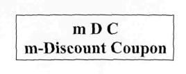 M D C M-discount Coupon Device mark 2373406 Trademark