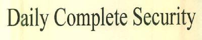Daily Complete Security Device mark 2841538 Trademark