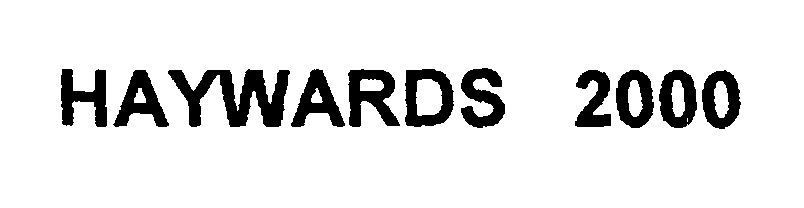 Haywards 2000 (label) Device mark 941612 Trademark