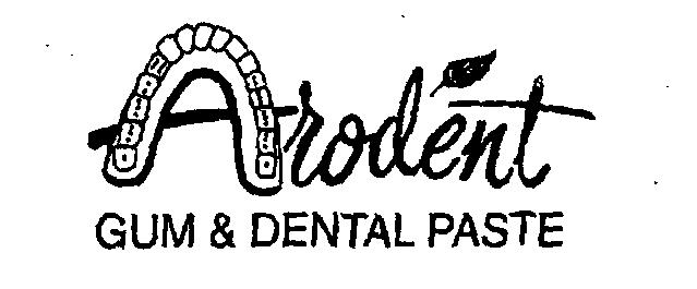 Arodent Gum & Dental Paste Device mark 1751747 Trademark