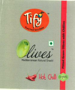 Tify Olives (label) Device mark 2677761 Trademark