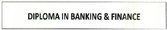 Diploma In Banking & Finance Device mark 2595794 Trademark