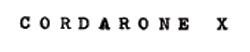 Cordarone X Device mark 528937 Trademark
