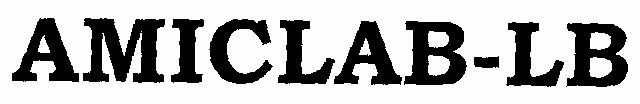 'amiclab-lb' (letter Written In Heavy Character) Device mark 1477498 Trademark