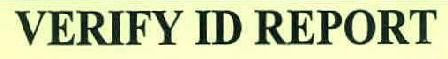 Verify Id Report Device mark 2848483 Trademark