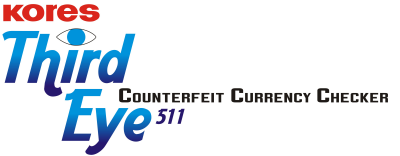 Kores Third Eye Counterfeit Currency Checker (label) Device mark 2574504 Trademark