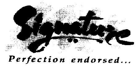 Signature Perfection Endorsed... Device mark 968864 Trademark