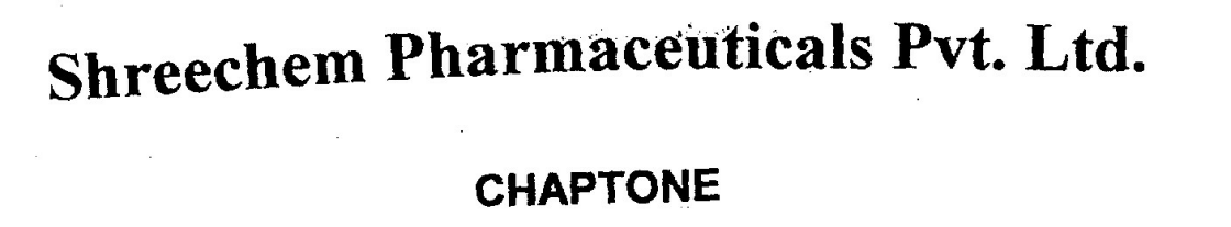 Shrechem Pharmaceutical Pvt Ltd., Chaptone Device Device mark 1058250 Trademark