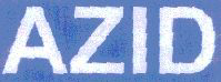 Azid (label). Device mark 1473047 Trademark