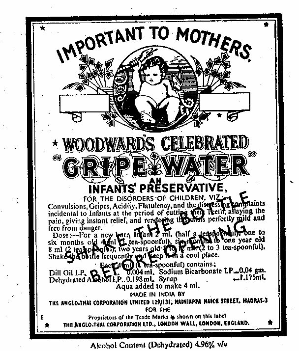 Gripe Water (device) Device mark 248732 Trademark