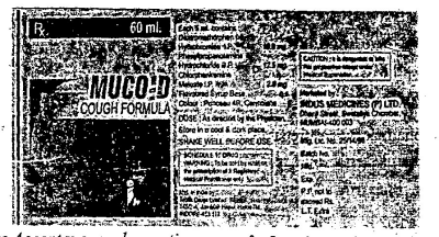 Muco-d Cough Formula(label) Device mark 1009981 Trademark