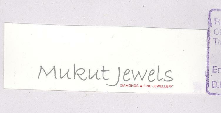Mukut Jewels Device mark 1810618 Trademark