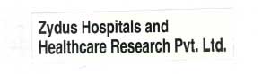 Zydus Hospitals And Healthcare Research Pvt. Ltd. Device mark 2189390 Trademark