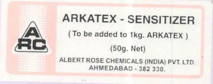 Arkatex-sensitizer (label) Device mark 1517815 Trademark