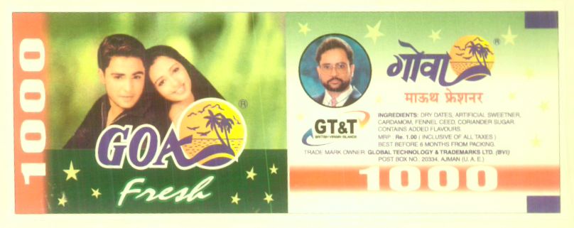 Goa Fresh 1000 (device) Device mark 1219919 Trademark