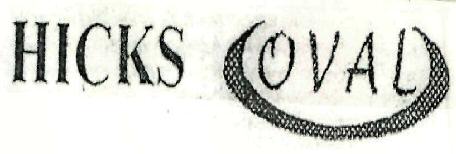 Hicks Oval (device) Device mark 1301818 Trademark