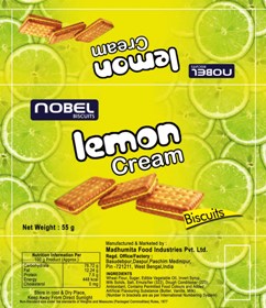 Nobel Biscuits Lemon Cream (label) Device mark 2999801 Trademark