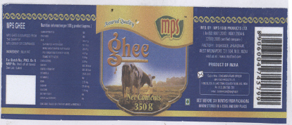 Mps Ghee (device) Device mark 2185990 Trademark