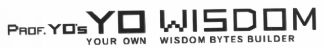 Prof. Yo's Yo Wisdom (speecial Form Of Writing) Device mark 1569478 Trademark