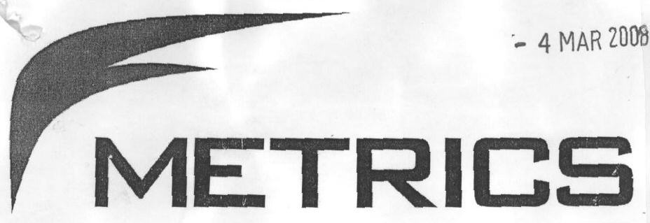 Metrics (label) Device mark 1660894 Trademark