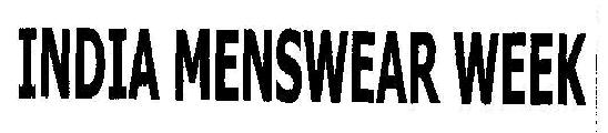 India Menswear Week Device mark 1836298 Trademark