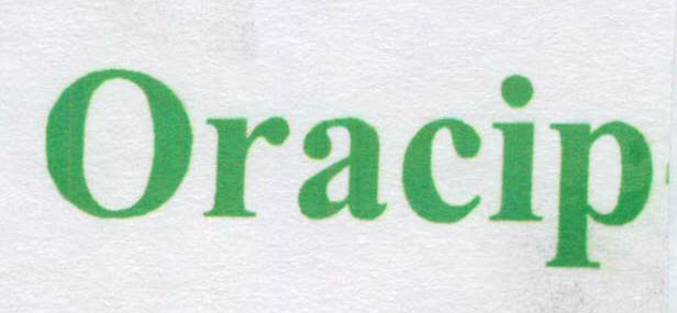Oracip (lable) Device mark 1703774 Trademark