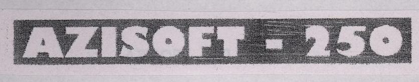 Azisoft- 250 (label) Device mark 1571858 Trademark