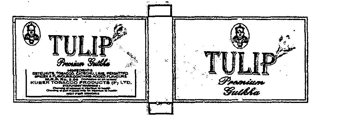 Tulip Prmium Gutkha (label) Device mark 1072200 Trademark